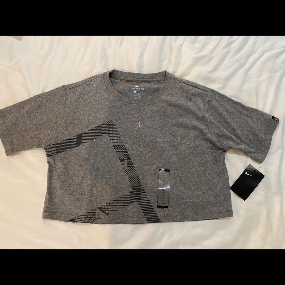 Nike Court Short Sleeve Crop Top